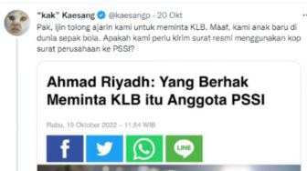 Kaesang Minta Ajarin Bikin Surat Permintaan KLB, Publik Dukung: Ngomong ke Bapakmu