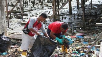 Cerita Pemungut Sampah Laut di Tanjunguma, Berharap Upah Layak Sejak Belasan Tahun Bekerja