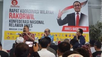 Anies Baswedan Hadir Virtual Dalam Rakorwil Relawan di Sulawesi Selatan