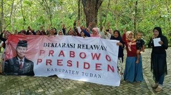 Emak-emak Petani Jagung Tuban Deklarasikan Prabowo Capres 2024