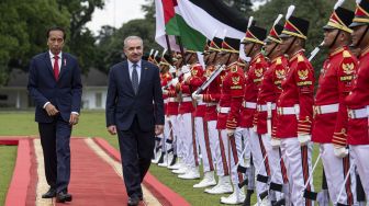 Presiden Jokowi Bertemu PM Palestina Mohammad IM Shtayyeh di Istana Bogor