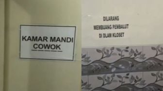 Larangan di Kamar Mandi Cowok Ini Bikin Salfok, Warganet: Maksudnya Cewek?