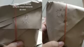 Bikin Tanda Lauk di Nasi Bungkusnya, Gambar Abang Warteg Ini malah Jadi Tebakan-tebakan Kocak