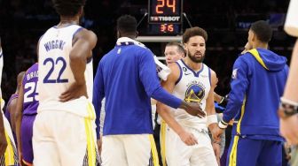 Hasil NBA: Klay Thompson Diusir Wasit Saat Warriors Dihancurkan Suns 105-134