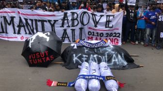 Demo Aremania Jilid 2, Tuntut Penambahan Pasal Pidana untuk 6 Tersangka Tragedi Kanjuruhan