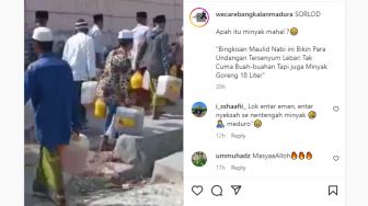 Viral Perayaan Maulid Nabi di Madura dapat Bingkisan Minyak 18 Liter, Warganet: Madura Jangan Dilawan