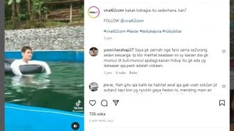 Video Rizky Billar Berenang di Kolam Biasa Viral di IG: Kakak Bahagia Itu Sederhana, Kan?