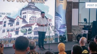 Bobby Nasution Dampingi Teten Masduki Resmikan Pos Bloc Medan