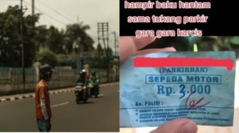 Hampir Baku Hantam, Pengunjung Isengi Balik Tukang Parkir Nakal Gegara Tarif di Karcis Parkir