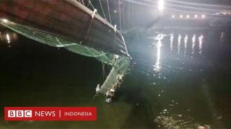 Puluhan Tewas di India Akibat Jembatan Gantung Ambruk di Tengah Sungai