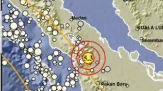Tapanuli Selatan di Guncang Gempa M5,3, BMKG: Tidak Berpotensi Tsunami