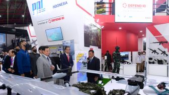 Diikuti 59 Negara, Jokowi Tinjau Pameran Indo Defence 2022 di JIExpo Kemayoran