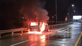 Enam Orang Selamat dari Sergapan Api di Tol Singosari