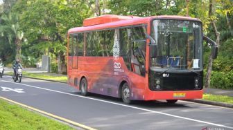 Lalu Lalang Bus Listrik di Nusa Dua Bali, Sopirnya Orang Pilihan dari Berbagai Daerah