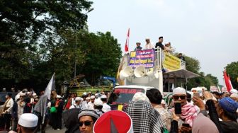 Pekik Massa GNPR Dalam Aksi 411 di Patung Kuda: Jokowi Mundur