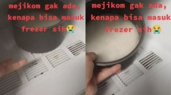 Gawat! Wanita Ini Lupa Masukkan Beras Mau Dimasak ke Kulkas Auto Jadi Es: Saya Lelah Bun