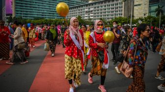 Kampanye Kebaya Goes to UNESCO di CFD Jakarta