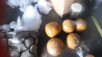 Polsek Kawasan Bandara Sentani Gagalkan Penyelundupan Ganja Antarprovinsi 