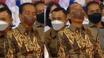 Pecah! Lawakan Cak Lontong di HUT Perindo Bikin Jokowi dan Ketum Partai Terpingkal-pingkal