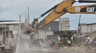 Rumah Digusur saat Pembebasan Lahan Jalan Tol Cibitung-Cilincing