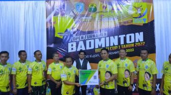 Turnamen Badminton Bupati Cup I Lamandau 2022 Resmi Dimulai