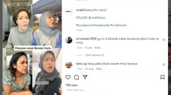 Geger Video Pasukan Bunda Corla di Instagram: Kerudung Abu-abu Mukanya Mirip