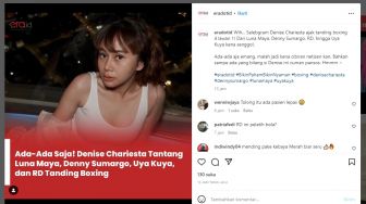 Denise Chariesta Tantang 4 Artis Tanding Boxing, Publik: Pake Kebaya Merah Biar Seru