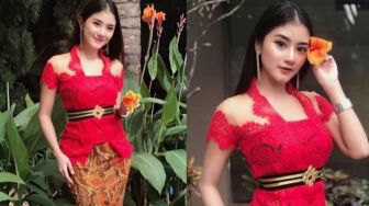 Cantiknya Ghea Youbi Pakai Kebaya Merah, Bikin Mata Susah Kedip