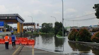 Akses Keluar Bitung di Jalan Tol Jakarta-Tangerang Masih Ditutup Imbas Banjir Kemarin