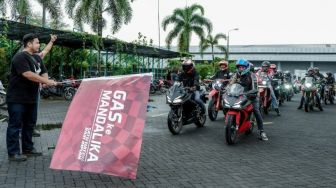 Puluhan Bikers Honda Jelajahi Pulau Lombok Menuju WSBK dan IATC Sirkuit 