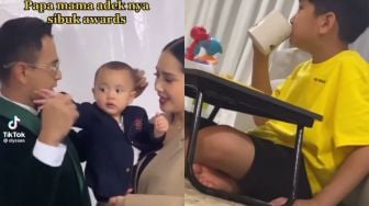 Rayyanza Cipung Keren Pakai Jas ke Penghargaan, Rafathar Malah Asyik Nonton Pakai Kaos Oblong: Pensiun Jadi Anak Artis