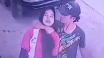 Video Aksi Bang Jago Piting Wanita Hijab Berbaju Merah di SPBU Cianjur