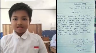 Bak Penyair, Surat Izin Sakit Siswa Bernama Udin ke Guru: Dari Murid Mu Yang Layu Lagi Sakit