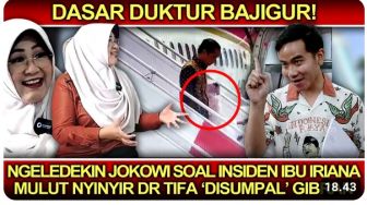 Heboh Gibran Rakabuming Sumpal Mulut Dokter Tifa Gara-gara Tertawakan Iriana Jokowi Terjatuh, Begini Faktanya