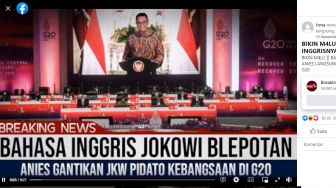 CEK FAKTA: Anies Baswedan Sempat Gantikan Jokowi Pidato di KTT G20, Benarkah?