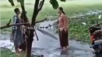 Viral Video Pelajar Cewek di Nganjuk Jadi Korban Pemukulan Seorang Cowok