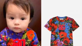 Baby Ameena Pakai Baju Dolce & Gabbana Seharga Rp4 Juta, Makin Menggemaskan