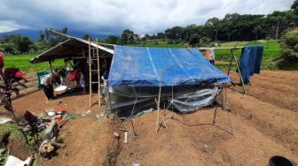 Trauma Tidak Mampu Berjalan Saat Terjadi Gempa Cianjur, Keluarga Besar Ibu Dedah Tinggal di Tengah Sawah