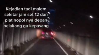 Viral Mobil Tanpa Plat Nomor Lewat Jalur Motor di Jembatan Suramadu