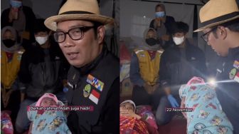 Bayi Lahir di Tenda Pengungsian Gempa Cianjur, Ridwan Kamil Beri Nama yang Penuh Makna