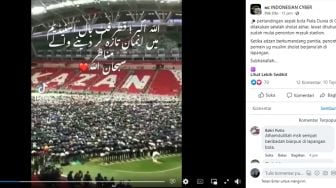 CEK FAKTA: Heboh Video Salat Berjamaah Di Stadion Piala Dunia 2022 Qatar, Benarkah?