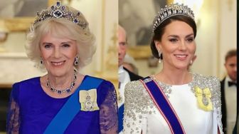 Kate Middleton dan Permaisuri Camilla Kepergok Pakai Bros yang Sama, Sudah Jadi Bestie Nih?