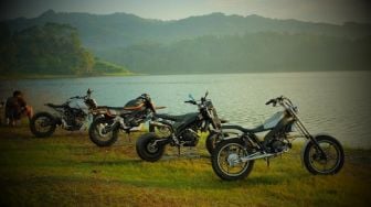 Para Builder Yamaha Yard Built Jawa Tengah-Yogyakarta Touring Bareng Pakai XSR 155 Hasil Modifikasi