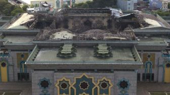 Sebulan Pasca Kubah Terbakar Hebat, Pemprov DKI Mulai Perbaiki Masjid Jakarta Islamic Center