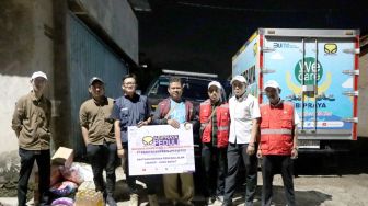 Percepat Penanganan Bencana, Brantas Abipraya Salurkan Bantuan ke Cianjur