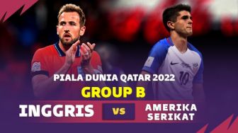 Link Live Streaming Inggris vs Amerika Piala Dunia 2022, The Three Lions Bakal Menang Lagi?