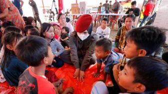 Korban Gempa Cianjur Ikuti Trauma Healing di Posko Bantuan BIN