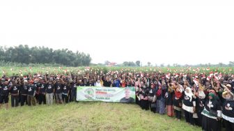 Gerakan Ketahanan Pangan, Ratusan Petani Tebu di Madiun Beri Dukungan untuk Ganjar