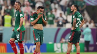 Wajah Sedih Para Pemain Mexico usai Gagal Melaju ke 16 Besar Piala Dunia 2022