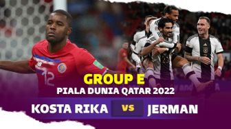 Link Live Streaming Kosta Rika vs Jerman Piala Dunia 2022, Cuma Tinggal Klik!